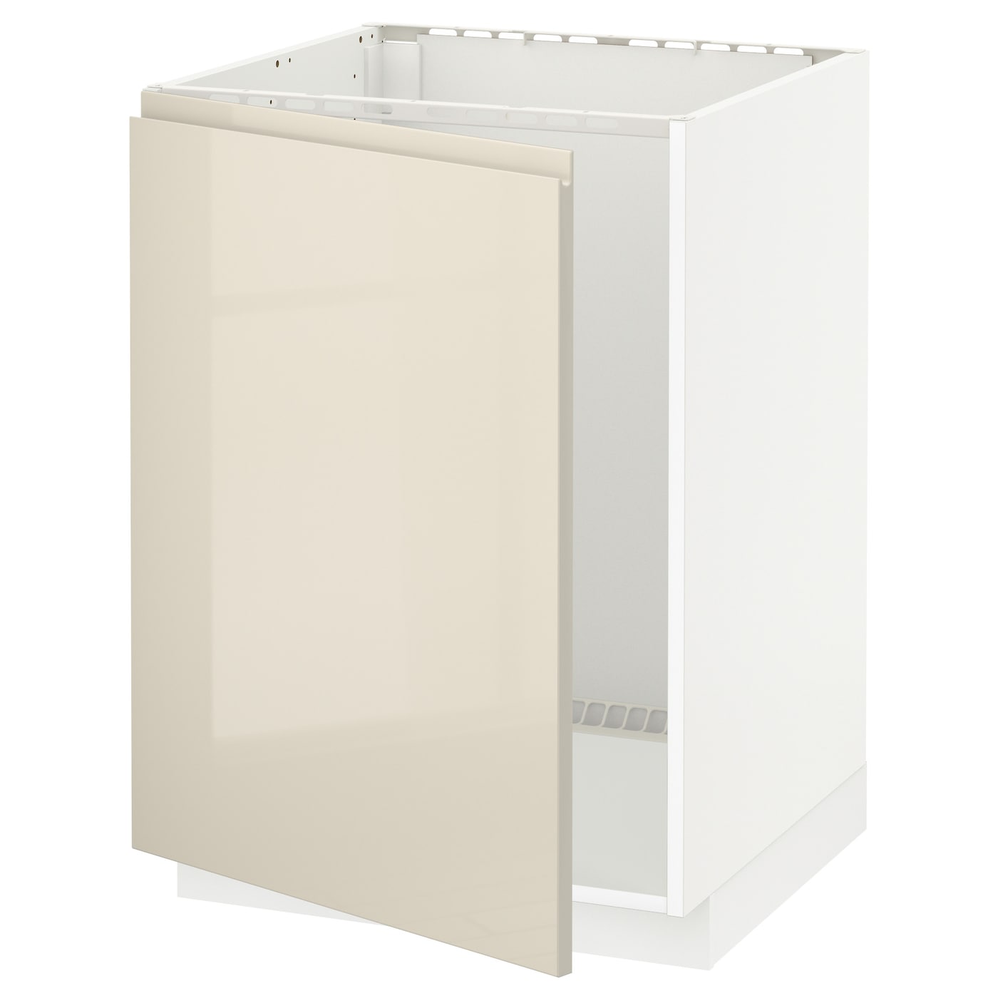 Шкаф под раковину - METOD IKEA/ МЕТОД ИКЕА, 88х60 см, белый/бежевый