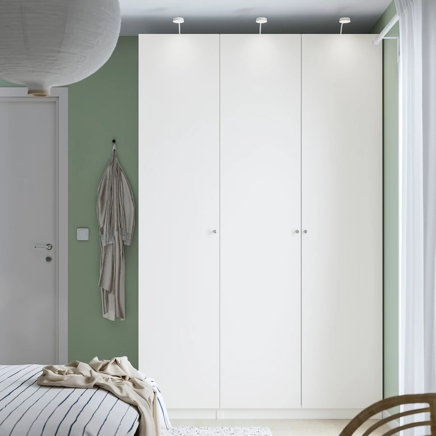 Гардероб - IKEA PAX/FORSAND/ ПАКС/ФОРСАНД ИКЕА, 150x60x236 см, белый (изображение №2)