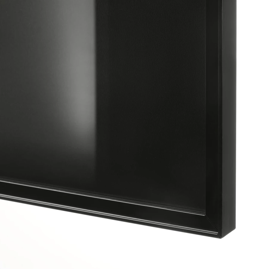 Стеклянная дверь - IKEA HÖGBO/HOGBO/ХЁГБО ИКЕА, 192х40 см, черный глянцевый (изображение №3)