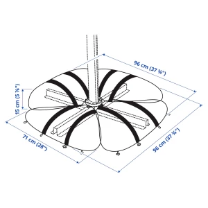 Второе фото. IGGÖN Противовес для зонта с песком ИКЕА