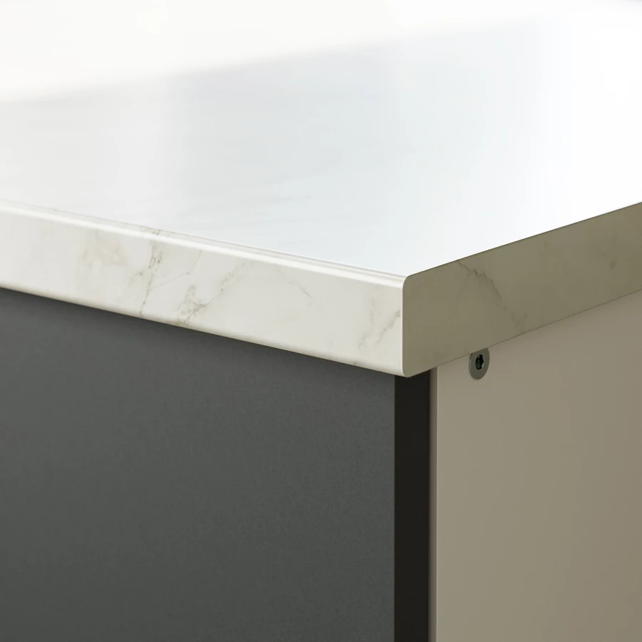 Напольный угловой шкаф - IKEA KNOXHULT/ИКЕА КНОКСХУЛЬТ, белый/черный (изображение №3)
