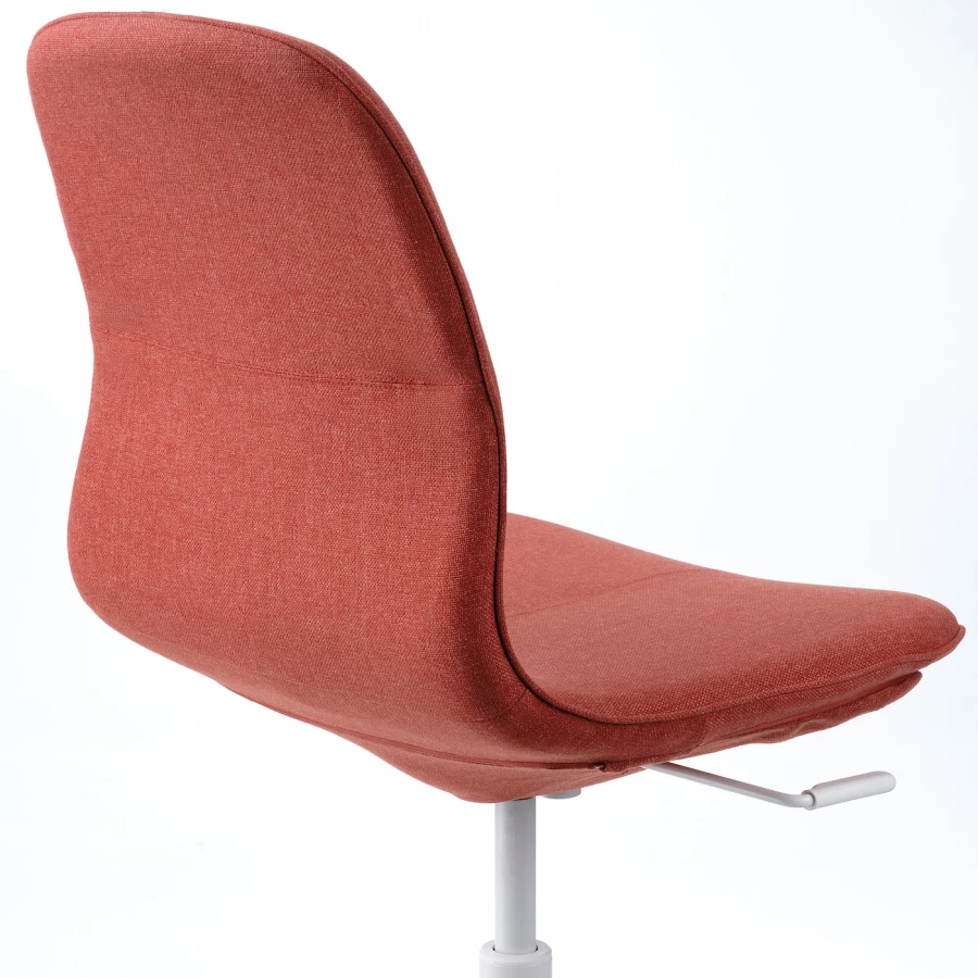 Офисный стул - IKEA LÅNGFJÄLL/LANGFJALL, 68x68x92см, красный, ЛОНГФЬЕЛЛЬ ИКЕА (изображение №4)