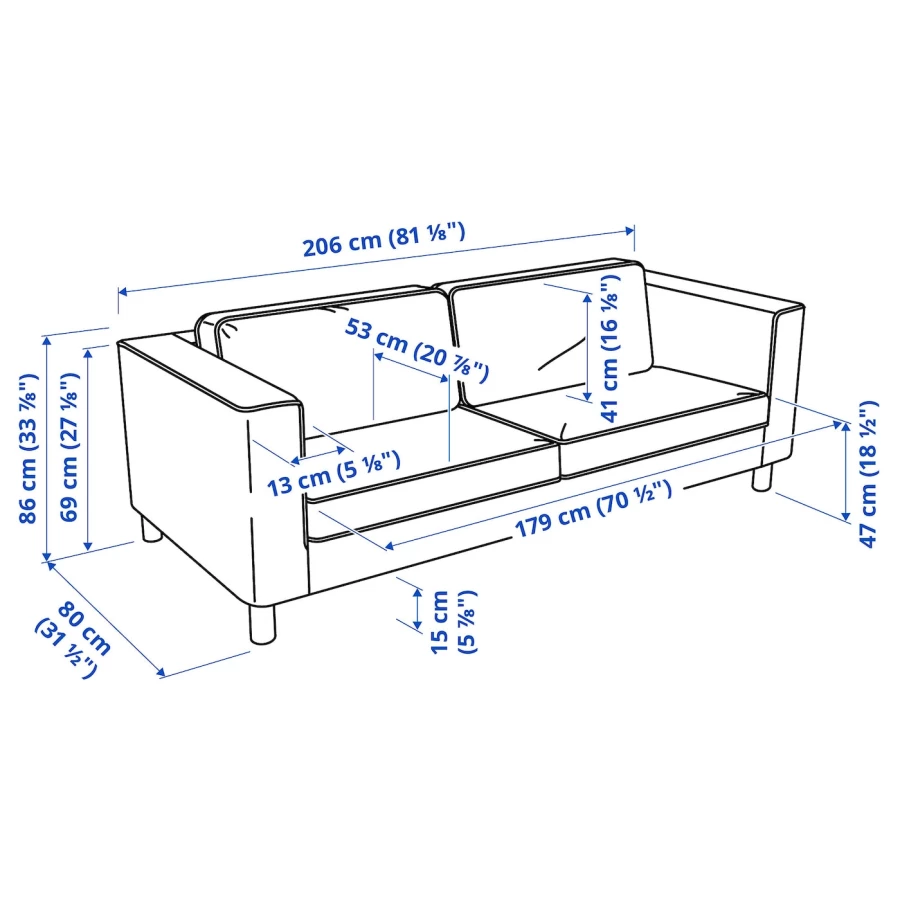 3-местный диван - IKEA PÄRUP/PARUP/ПЭРУП ИКЕА, бирюзовый (изображение №7)