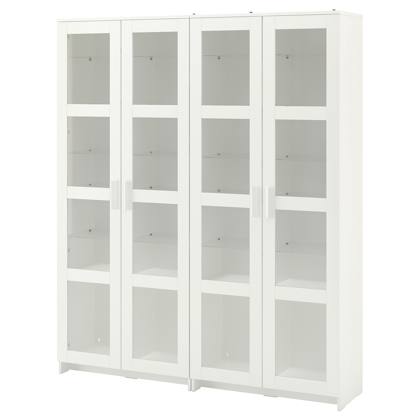 Шкаф с 4 дверями - IKEA BRIMNES/БРИМНЭС/БРИМНЕС ИКЕА, 160х35х190 см, белый,