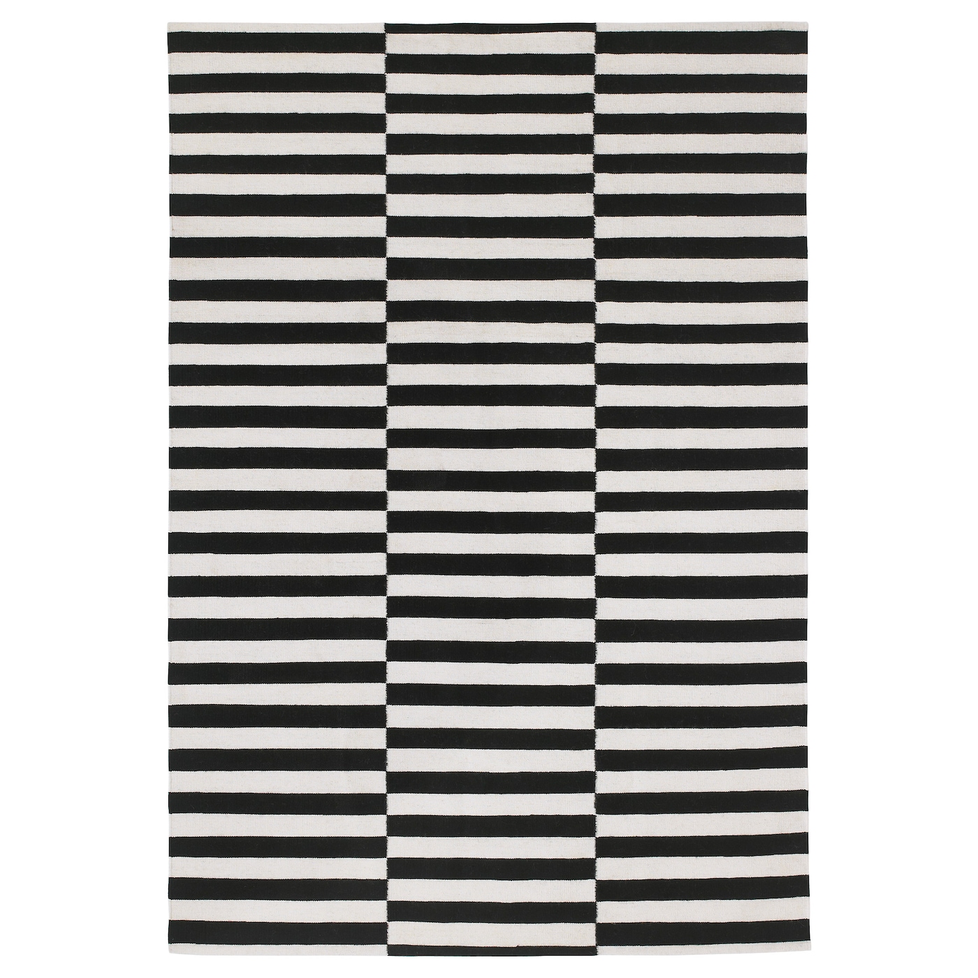 Плоский тканый ковер - IKEA STOCKHOLM/СТОКГОЛЬМ ИКЕА, 240х170 см, черно-белый