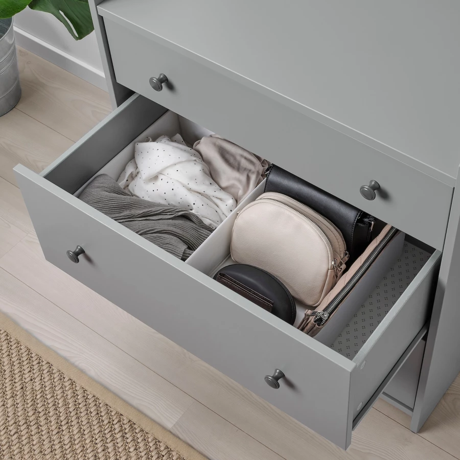 Коробка с отделениями - STUK IKEA/ СТУК ИКЕА, 34х51х10 см, белый (изображение №10)