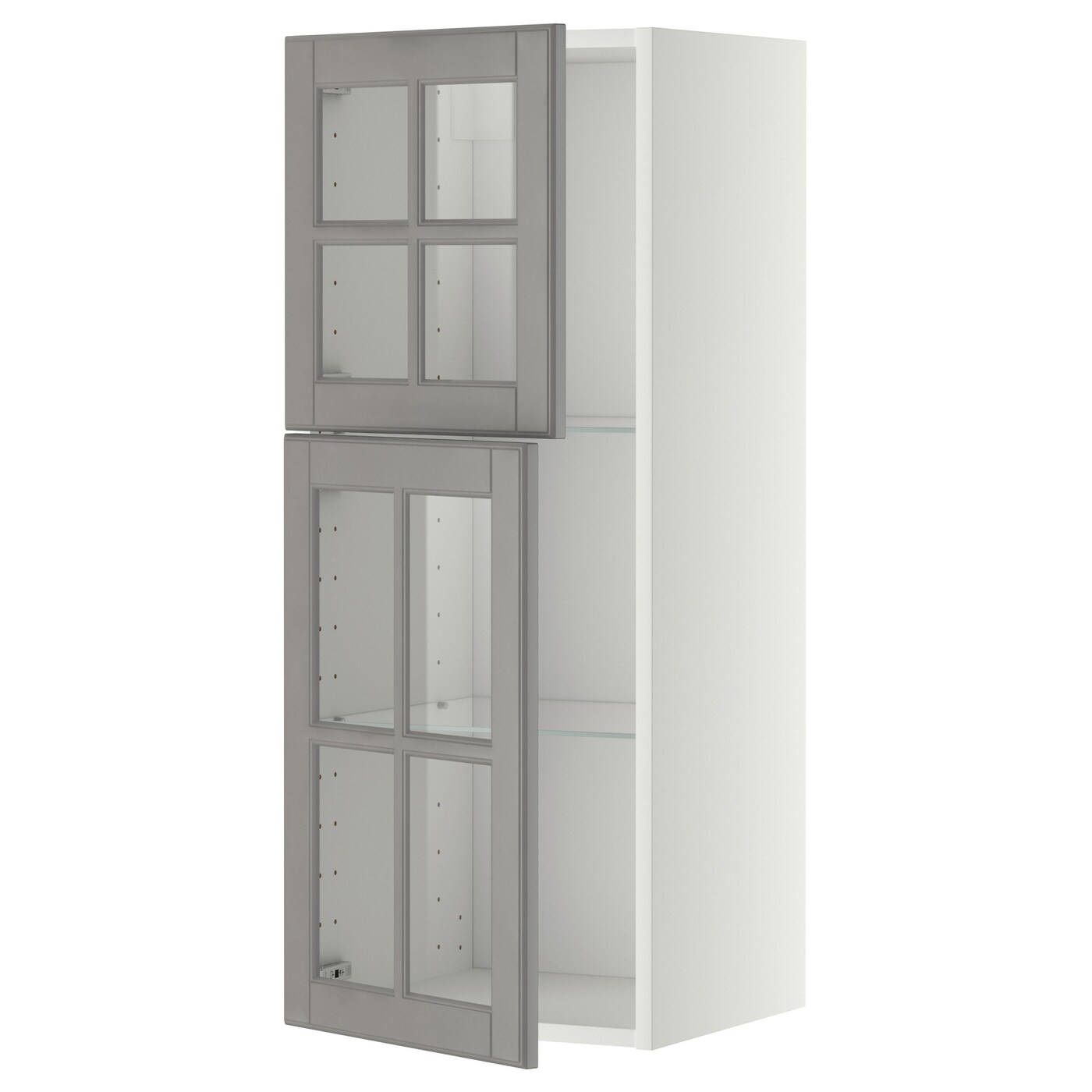 Шкаф  - METOD IKEA/ МЕТОД ИКЕА, 100х40 см, белый/серый