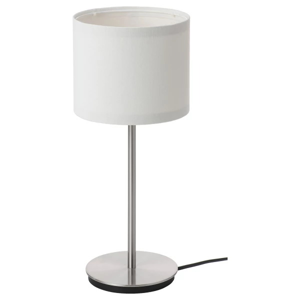 Лампа - RINGSTA/SKAFTET IKEA/РИНГСТА/СКАФТЕТ ИКЕА, 41 см, белый/серебритсый