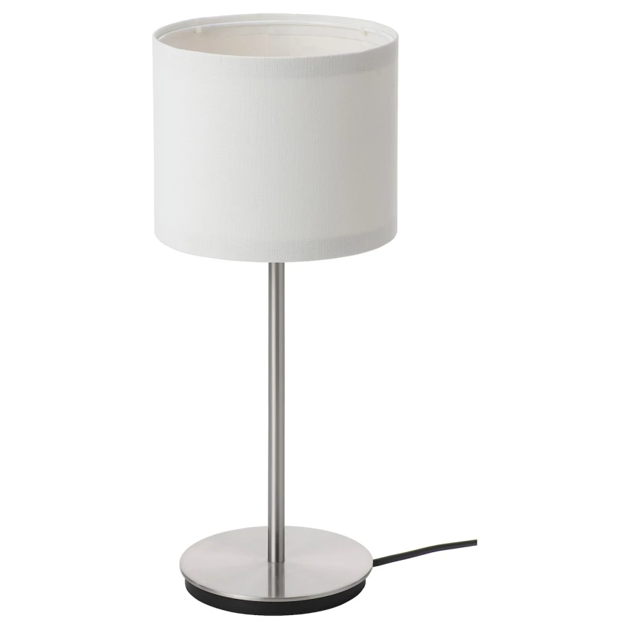Лампа - RINGSTA/SKAFTET IKEA/РИНГСТА/СКАФТЕТ ИКЕА, 41 см, белый/серебритсый (изображение №1)
