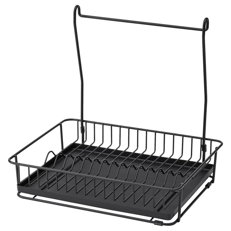 Сушилка для посуды - IKEA HULTARP, 39х30х37 см, черный, ГУЛЬТАРП ИКЕА (изображение №1)
