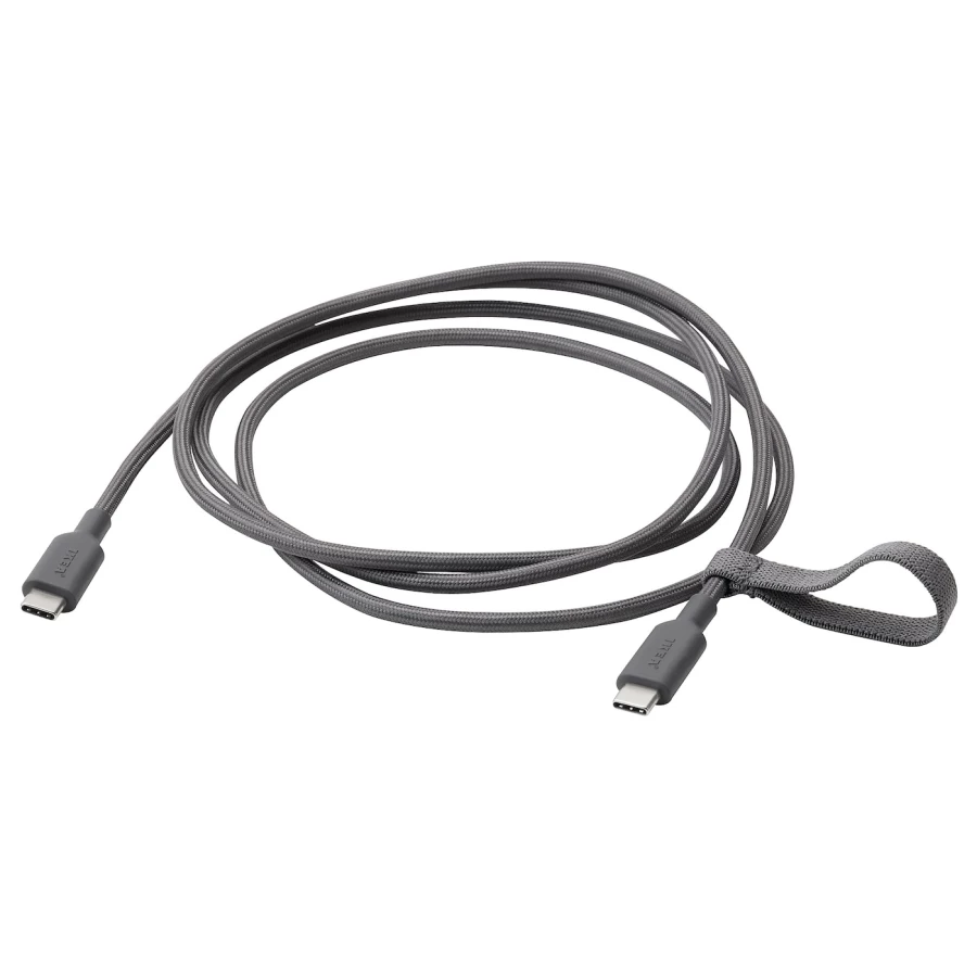 Кабель USB-A — USB-C  - LILLHULT IKEA/ ЛИЛЛЬХУЛЬТ ИКЕА, черный (изображение №1)