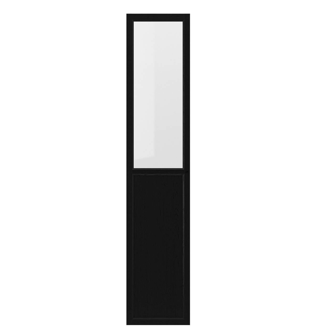 Стеклянная дверь - IKEA OXBERG/ОКСБЕРГ ИКЕА, 192х40 см, черный