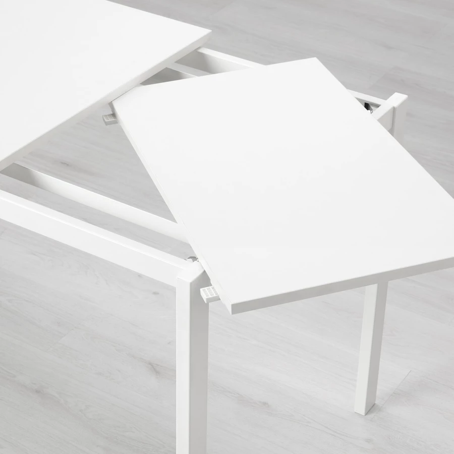 Раздвижной обеденный стол - IKEA VANGSTA, 120/80х70х73 см, белый, ВАНГСТА ИКЕА (изображение №3)
