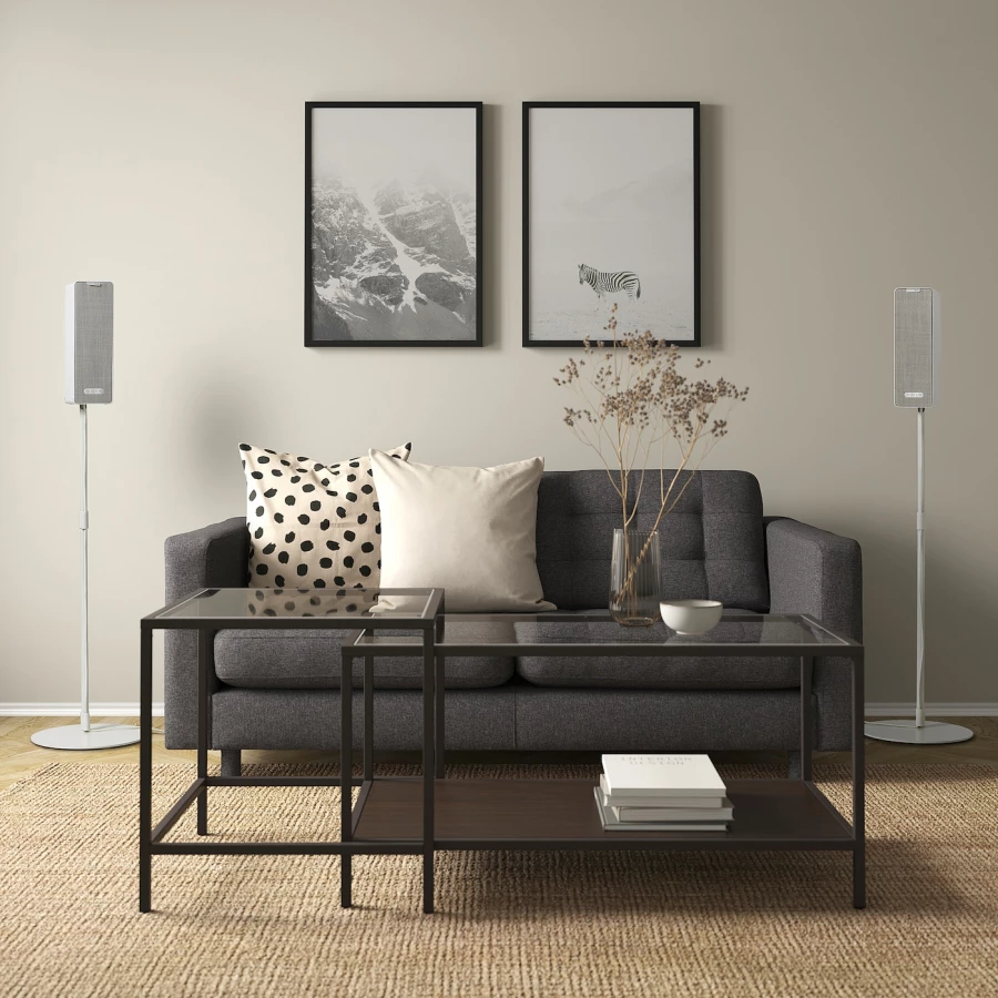 Колонка Wi-Fi с напольной подставкой - IKEA SYMFONISK, 117 см, белый, СИМФОНИСК ИКЕА (изображение №4)