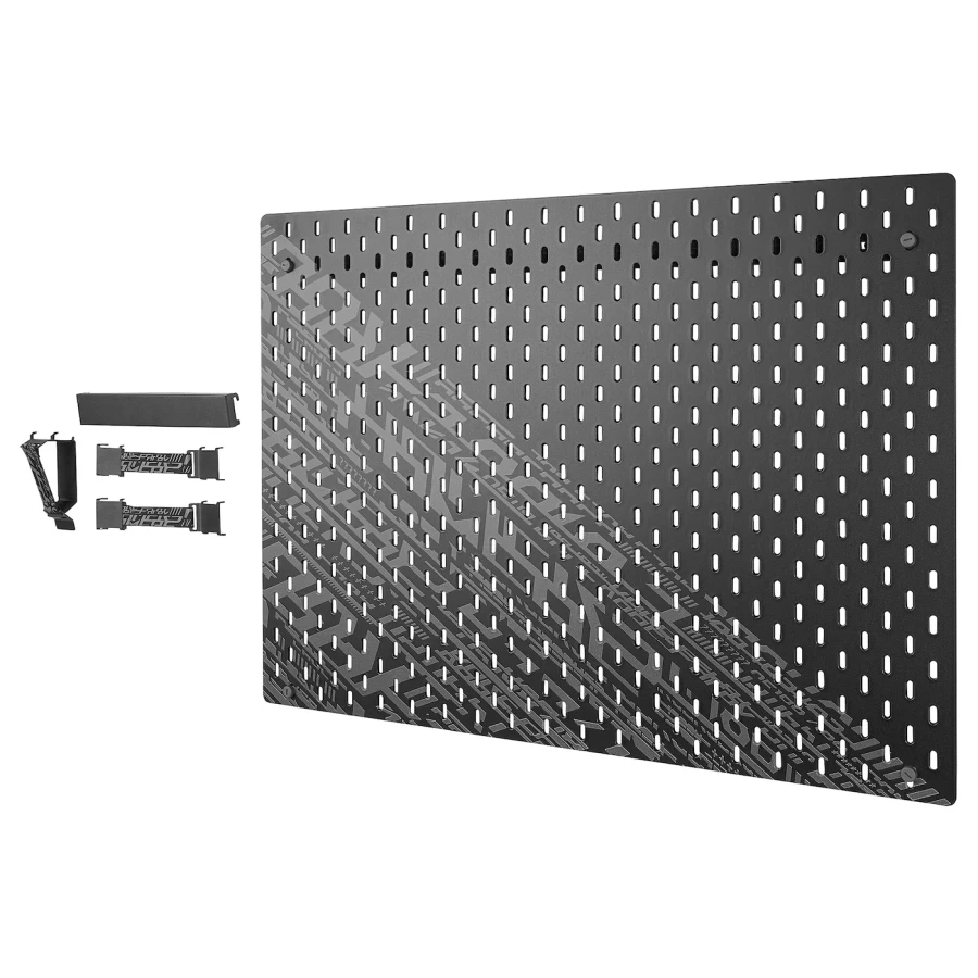 Комбинация накладок  - UPPSPEL IKEA/ УППСПЕЛЬ ИКЕА, 76x56 см , черный (изображение №1)