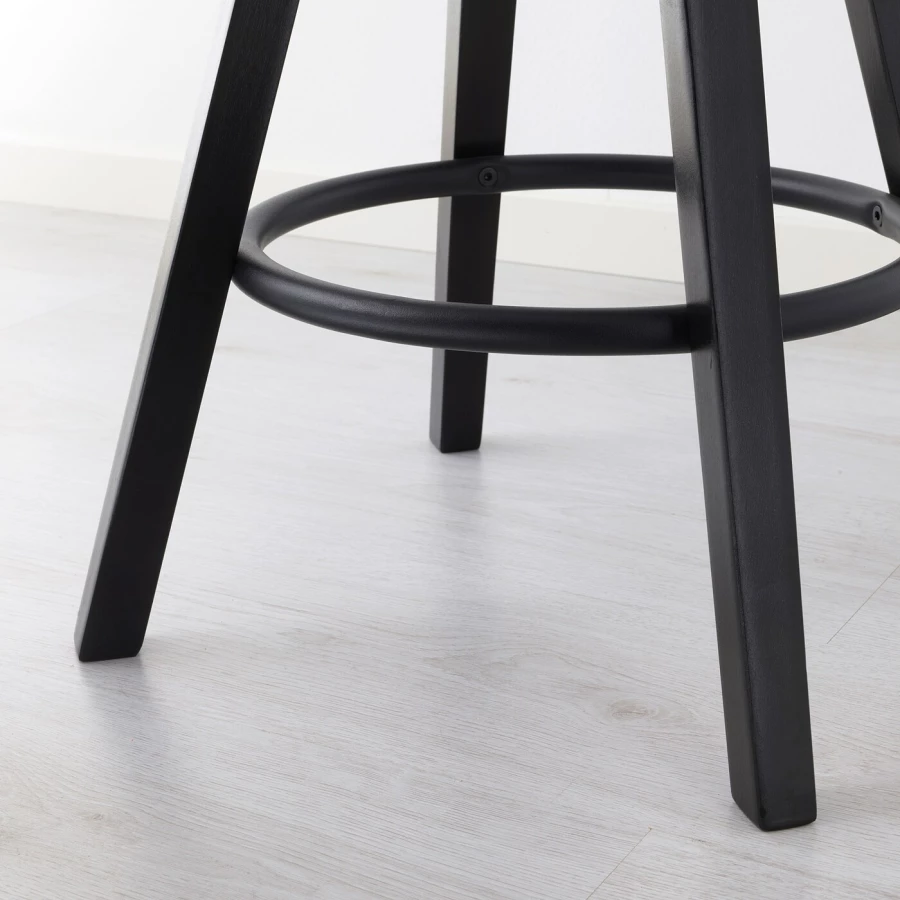 Комплект барного стола и барных стульев - HÅVERUD/HАVERUD/DALFRED IKEA, ХОВЕРЮД/ДАЛЬФРЕД ИКЕА, 192/93х105х66 см, серый (изображение №8)