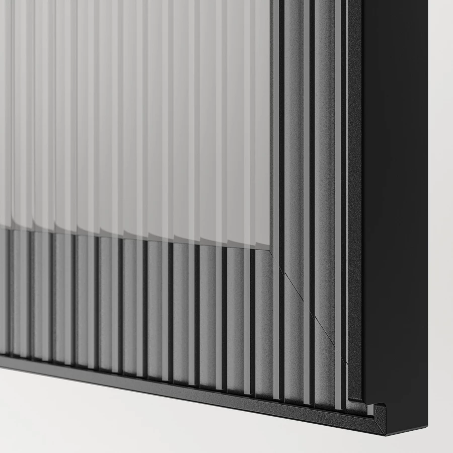 Стеклянные двери - FÄLLSVIK / FALLSVIK  IKEA/ ФЭЛЛСВИК ИКЕА,  38х60 см, черный (изображение №4)