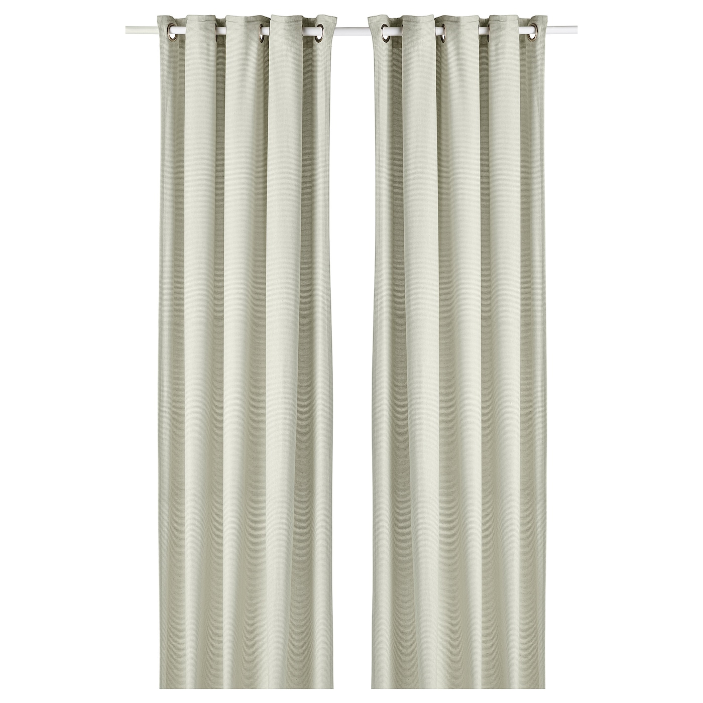 Штора, 2 шт. - IKEA MOALINA, 300х145 см, зеленый, МОАЛИНА ИКЕА