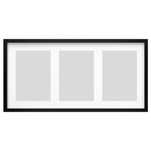Рамка на 3 фотографии - IKEA RÖDALM/RODALM/РОДАЛЬМ ИКЕА, 81х40 см, черный