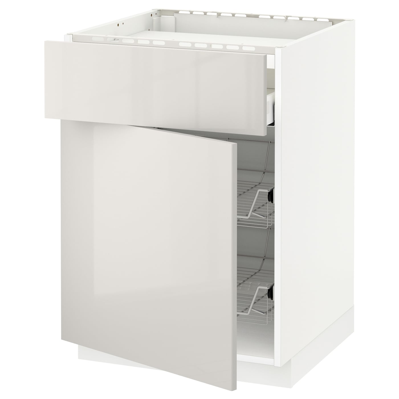 Напольный 23-дверный шкаф  - IKEA METOD MAXIMERA, 88x61,8x60см, светло-серый, МЕТОД МАКСИМЕРА ИКЕА