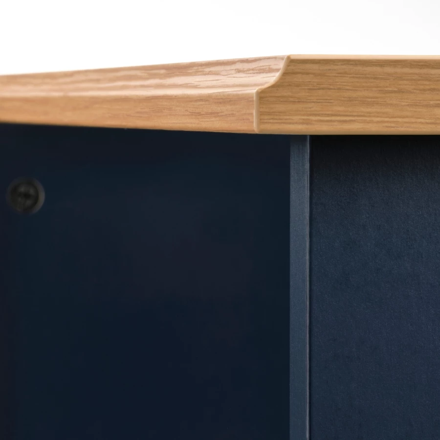 Журнальный стол - IKEA SKRUVBY/СКРУВБИ ИКЕА, 60х60х50см, черный/светло-коричневый (изображение №4)