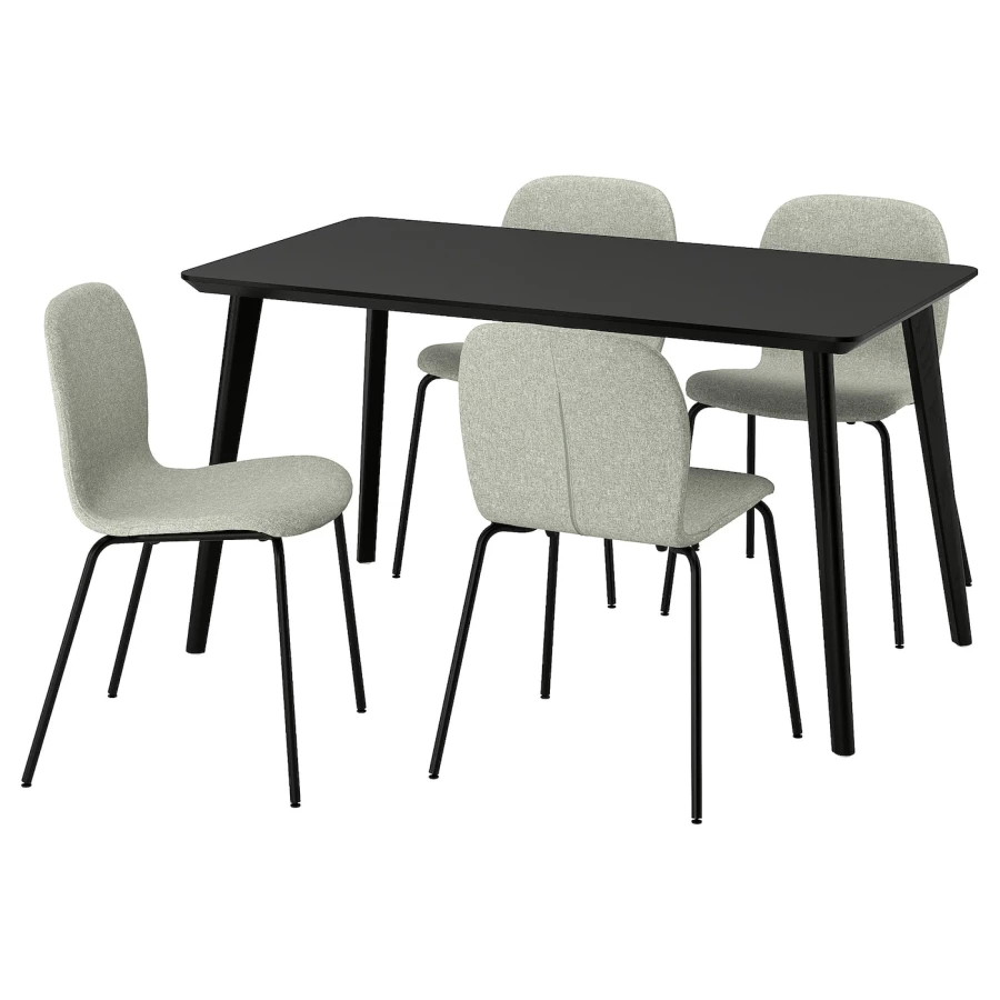 LISABO / KARLPETTER Стол и 4 стула ИКЕА (изображение №1)