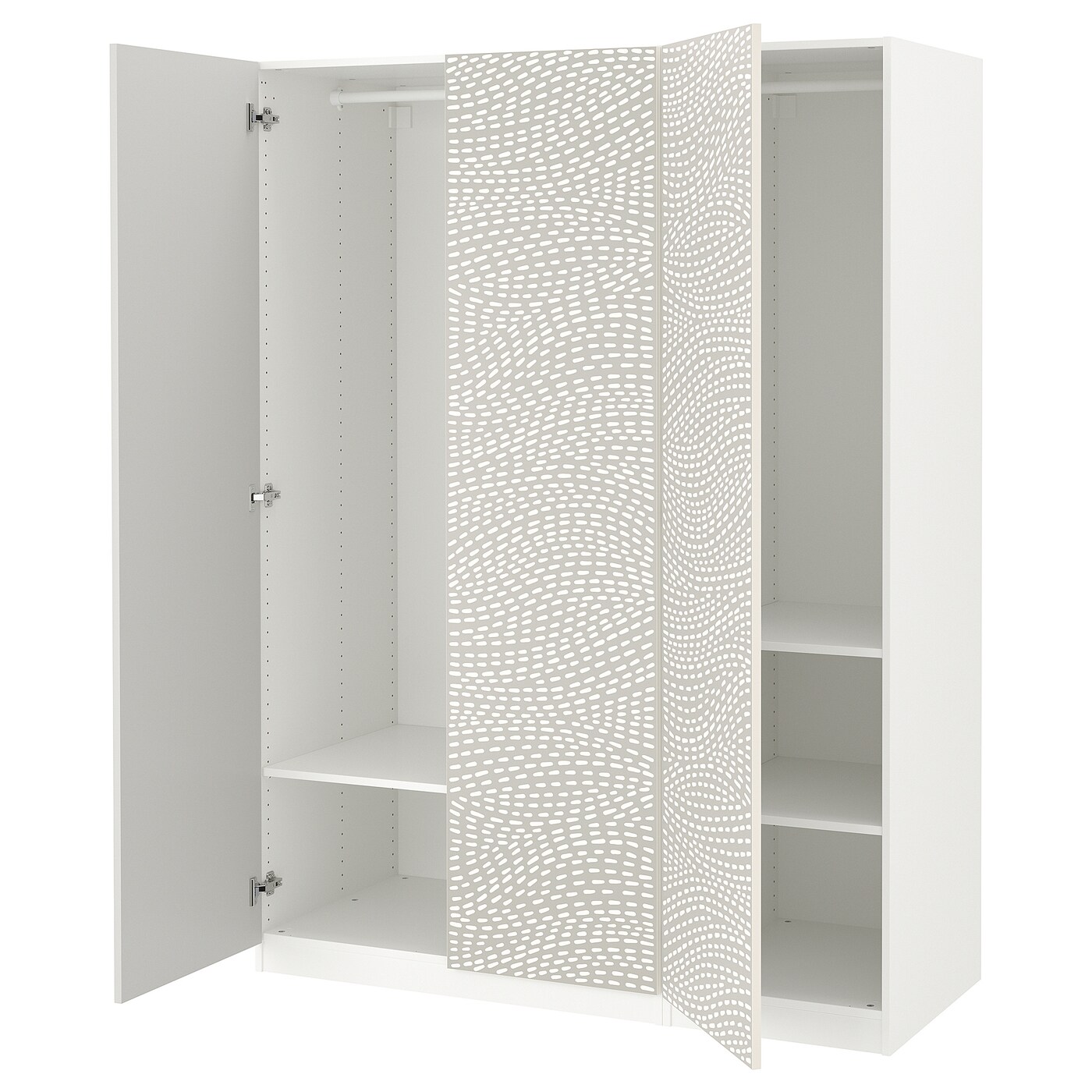 Шкаф - IKEA PAX/MISTUDDEN/ПАКС/МИСТУДДЕН ИКЕА, 60х150х201,2 см, белый/серый