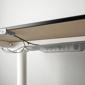 Письменный стол - IKEA BEKANT, 160х80х65-125 см, черный/белый, БЕКАНТ ИКЕА