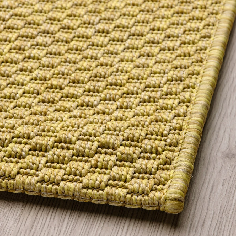 Текстильный ковер для дома и улицы - IKEA MORUM/МОРУМ ИКЕА, 230х160 см, желтый (изображение №2)