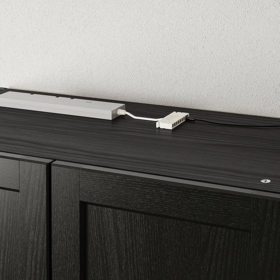 Светодиодное освещение шкафа - IKEA YTBERG/ИТБЕРГ ИКЕА, 36х6,8х2 см, черный (изображение №8)