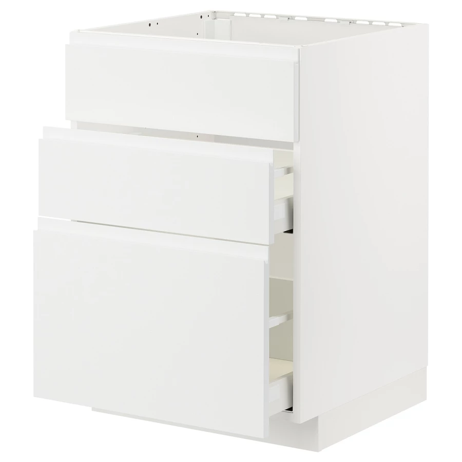 Напольный шкаф - IKEA METOD MAXIMERA, 80x62x60см, белый, МЕТОД МАКСИМЕРА ИКЕА (изображение №1)