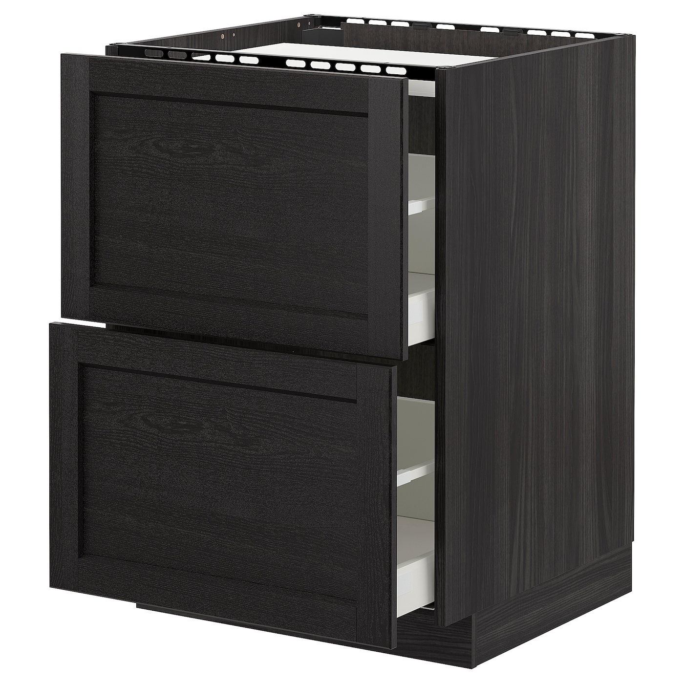 Напольный кухонный шкаф  - IKEA METOD MAXIMERA, 88x62x60см,черный, МЕТОД МАКСИМЕРА ИКЕА