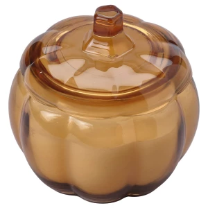 Ароматическая свеча в стакане IKEA HÖSTAGILLE/ХЁСТАГИЛЛЕ ИКЕА, пряная тыква, светло-коричневый