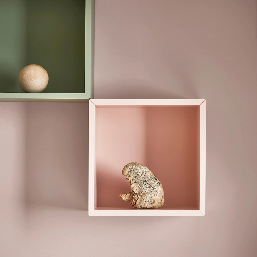 Настенный шкаф - EKET  IKEA/  ЭКЕТ ИКЕА,  35x35x35 см, розовый (изображение №3)