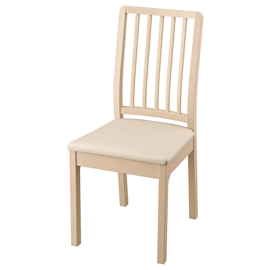 Стул - IKEA EKEDALEN/ЭКЕДАЛЕН ИКЕА, 95х45х51 см, под беленый дуб/бежевый (изображение №1)