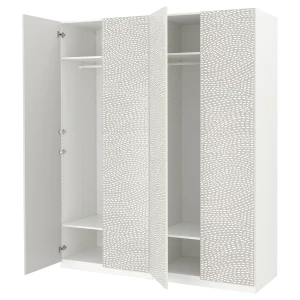 Шкаф - IKEA PAX/MISTUDDEN/ПАКС/МИСТУДДЕН ИКЕА, 60х200х236,4 см, белый/серый