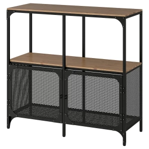 Стеллаж - IKEA FJÄLLBO/FJALLBO, 100х36х136 см, черный, ФЬЕЛЛЬБО ИКЕА