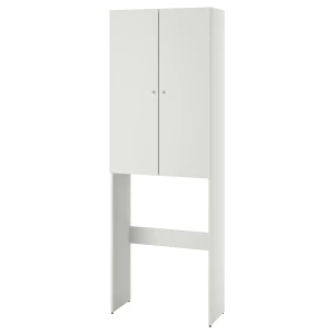 Высокий шкаф для ванной - NYSJÖN IKEA/ НИСЬЕН ИКЕА, 190х65х30 см, белый