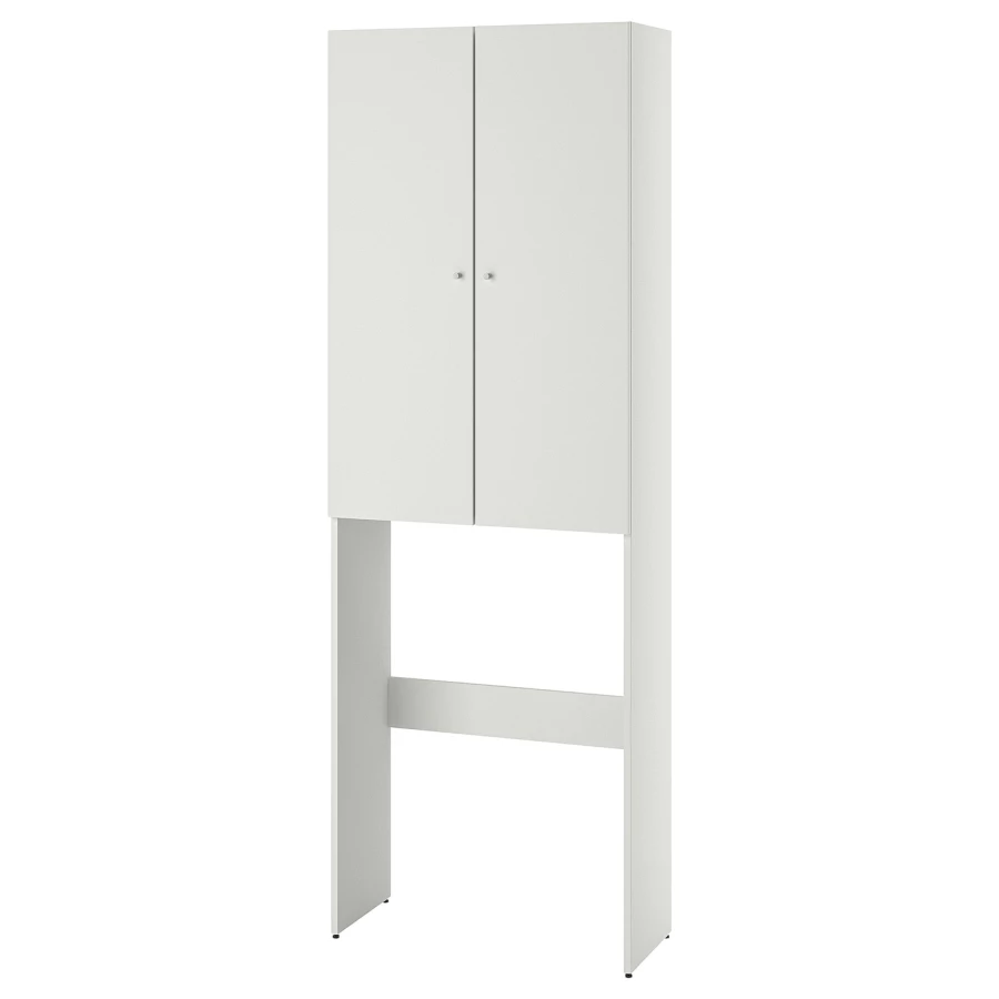 Высокий шкаф для ванной - NYSJÖN  IKEA/ НИСЬЕН ИКЕА, 190х65х30 см, белый (изображение №1)
