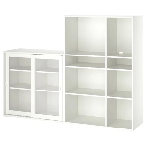 Книжный шкаф - VIHALS IKEA/ ВИХАЛС ИКЕА, 190х140 см, белый