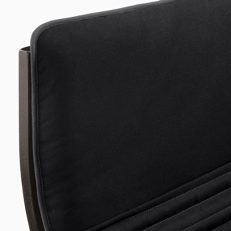 Кресло - IKEA POÄNG/POANG/ПОЭНГ ИКЕА, 68х82х100 см, чёрный (изображение №4)