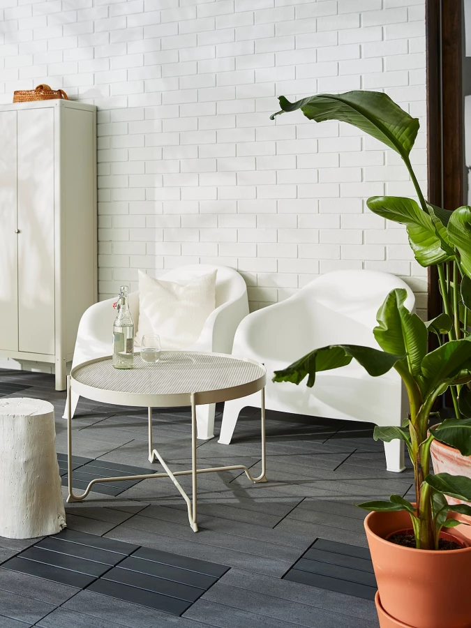 Садовое кресло - IKEA SKARPÖ, 71x79x81см, белый, СКАРПО ИКЕА (изображение №5)