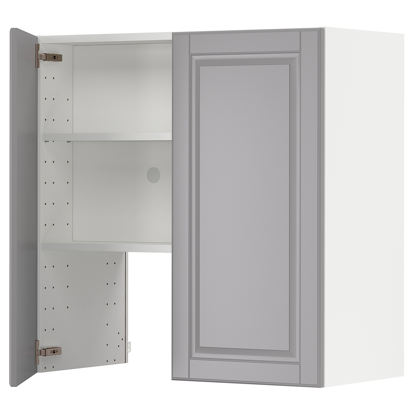 Навесной шкаф - METOD IKEA/ МЕТОД ИКЕА, 80х80 см, белый/серый