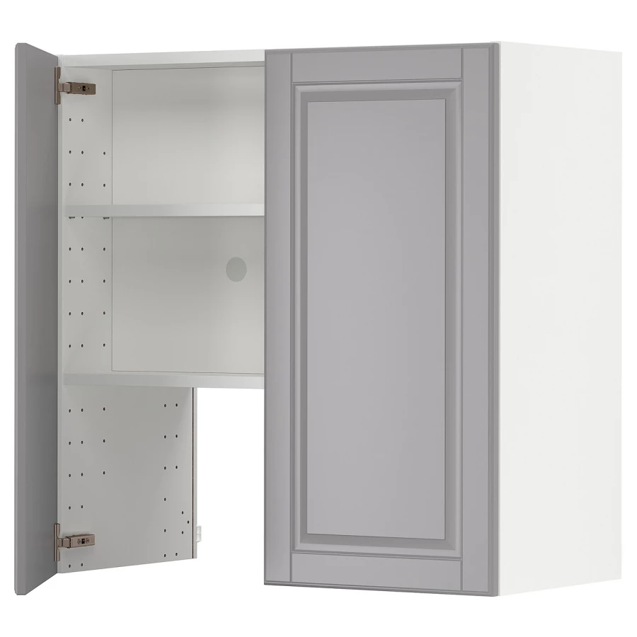Навесной шкаф - METOD IKEA/ МЕТОД ИКЕА, 80х80 см, белый/серый (изображение №1)