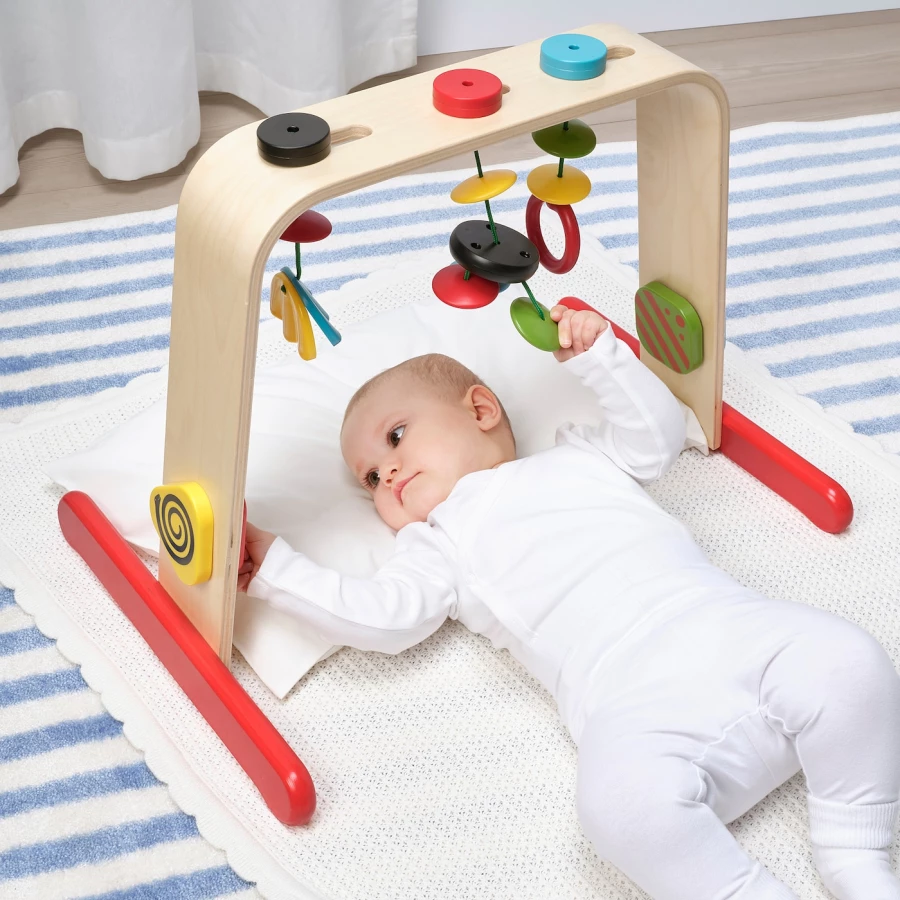 Тренажер для младенца - IKEA LEKA, 43х55 см, береза, разноцветный ЛЕКА ИКЕА (изображение №2)