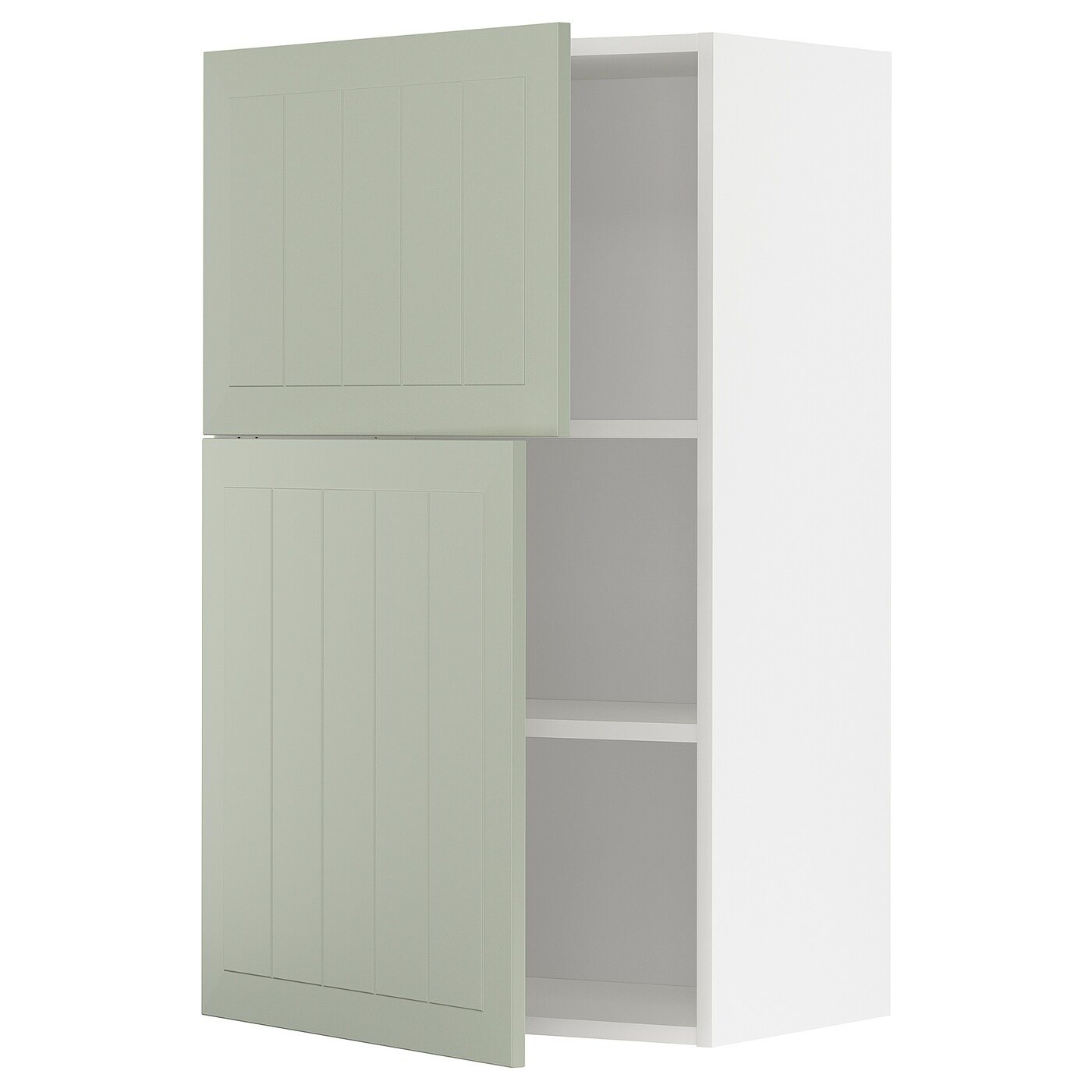 Навесной шкаф с полкой - METOD IKEA/ МЕТОД ИКЕА, 100х60 см,  белый/зеленый