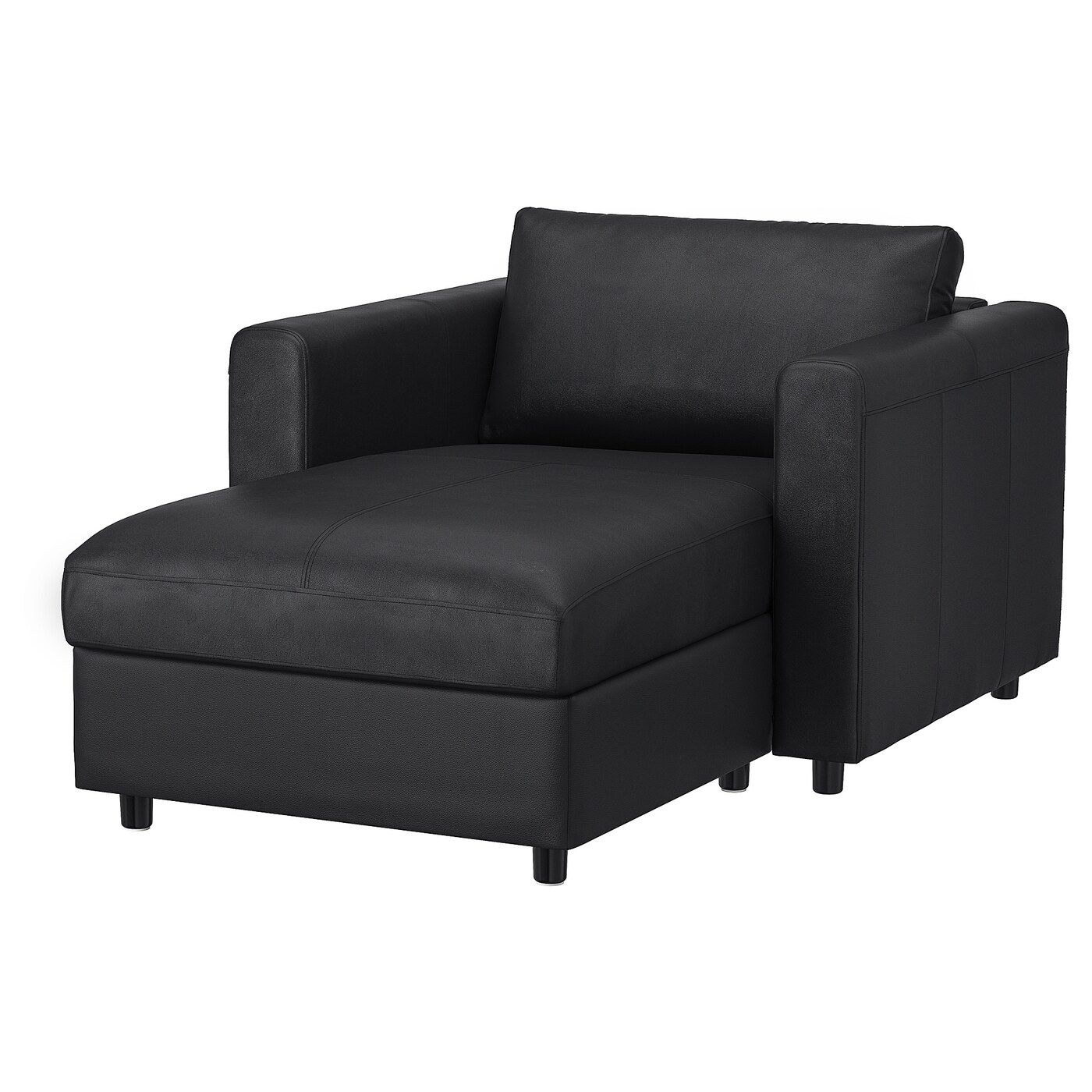 Кресло-шезлонг - IKEA VIMLE/ВИМЛЕ ИКЕА, 65х164х111 см, черный
