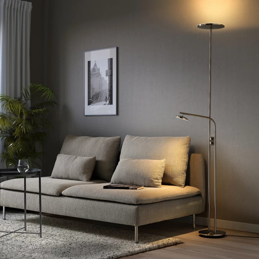 Напольные светильники - ISJAKT IKEA/ ИСЭКТ ИКЕА, 180 см,  серебристый (изображение №2)