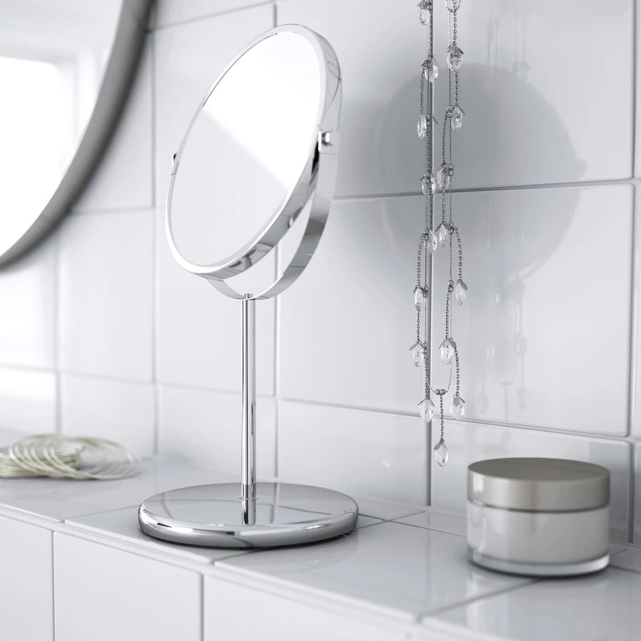 Зеркало - TRENSUM IKEA/ ТРЕНСУМ ИКЕА, 17 см,  серебристый (изображение №3)