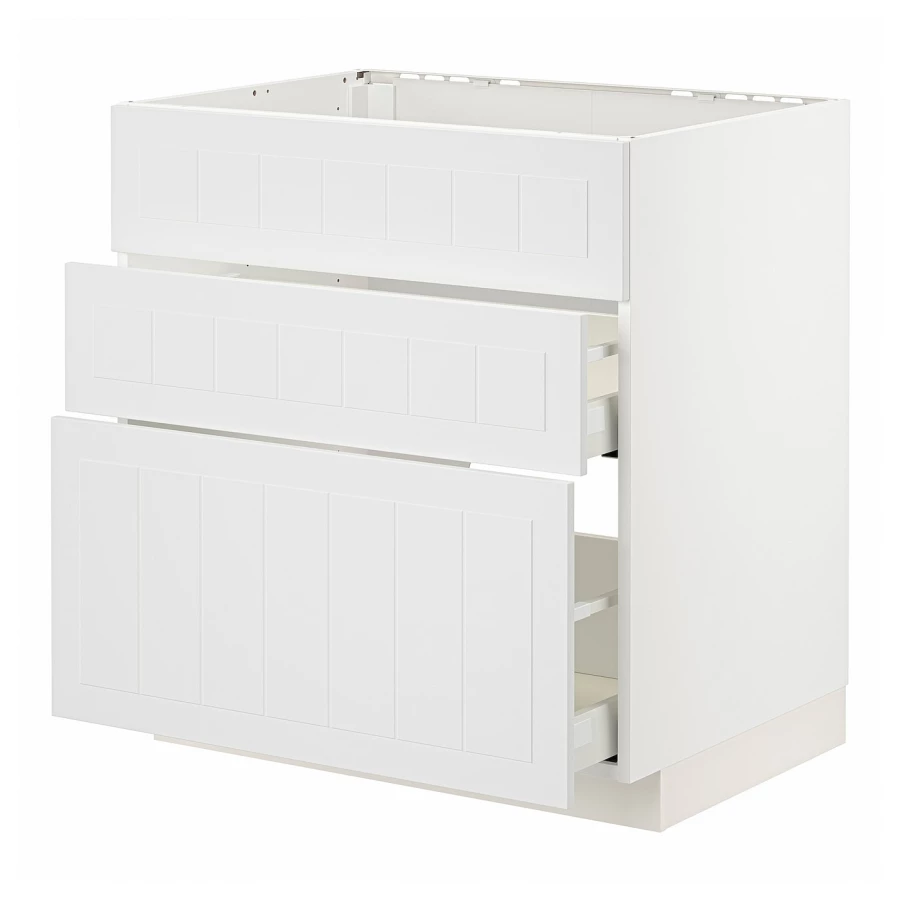 Напольный шкаф - METOD / MAXIMERA IKEA/ МЕТОД/ МАКСИМЕРА ИКЕА,  80х80 см, белый (изображение №1)